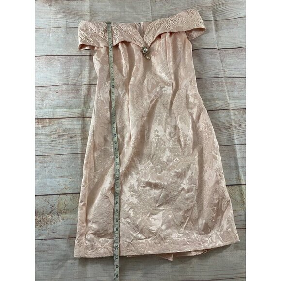 Vintage Cache Petites By Bari Protas Women's Embellished Cocktail Dress - 8 - Picture 3 of 14